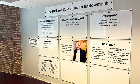 Woltmann Endowment Wall