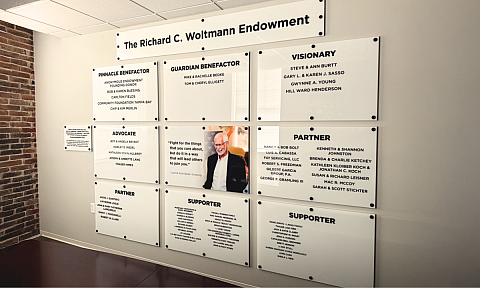 Woltmann Endowment Wall