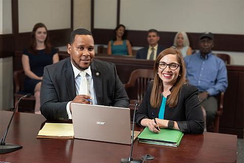 Attorneys in Courtroom