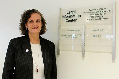Susan Whitaker at the Legal Information Center